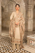 BR-860 Luxury Embroidered Dhanak Stuff 3Pec Suit With Fully Embroidered Dhanak Shawl.