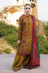 HR-675 Luxury Embroidered Dhanak Stuff 3Pec Suit And Fully Embroidered Dhanak Shawl