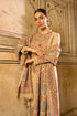 BR-870 Luxury Embroidered Dhanak Stuff 3Pec Suit With Fully Embroidered Dhanak Shawl.