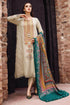 RM-670 Luxury Embroidered Dhanak Stuff 3Pec Suit With Digital Printed wool Shawl.