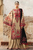 HR-690 Luxury Embroidered Dhanak Stuff 3Pec Suit With Fully Embroidered Dhanak Shawl.