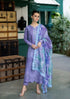 OR-86 Luxury Lawn Stuff 3Pec Fully Embroidered Suit With Silk Digital Printed Dopatta.